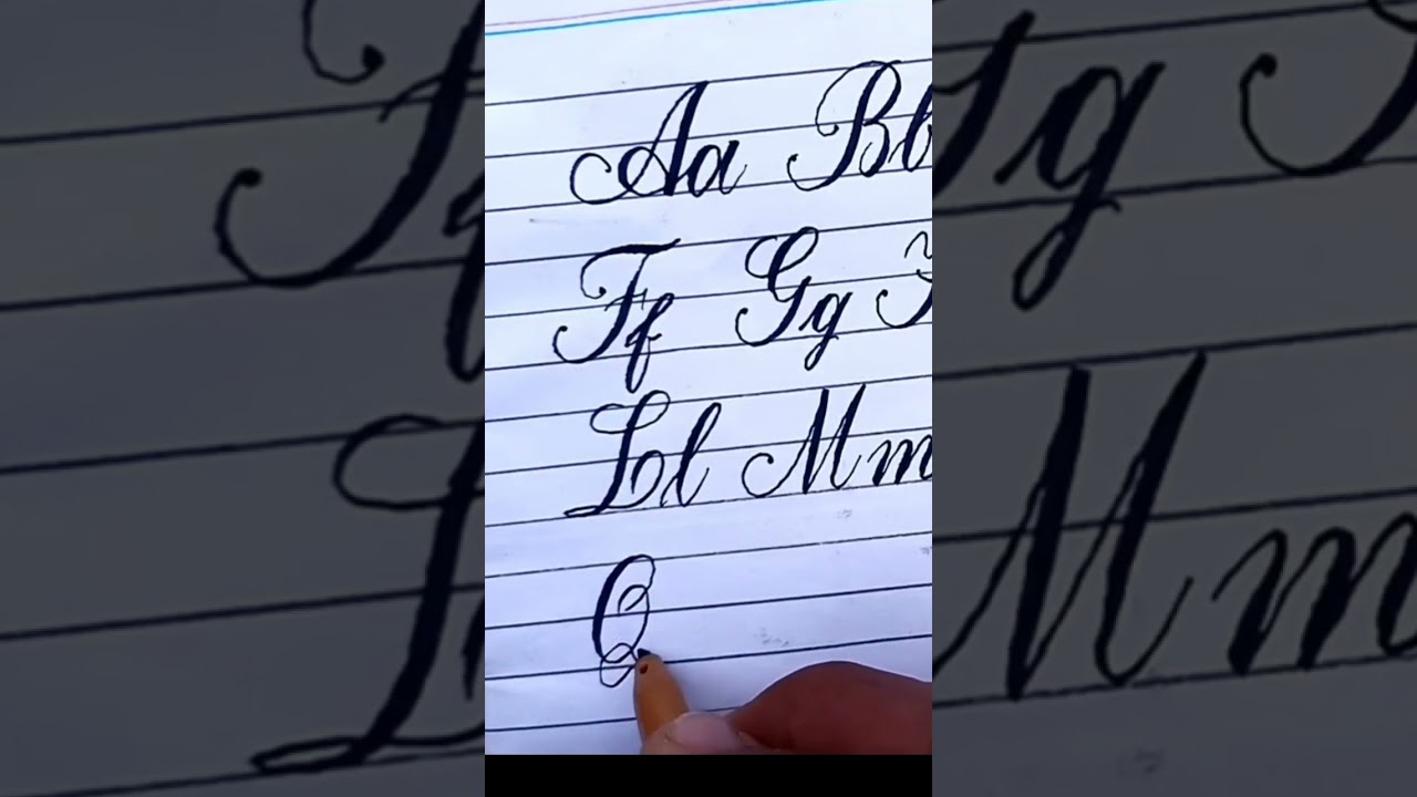 How to write Q in Cursive