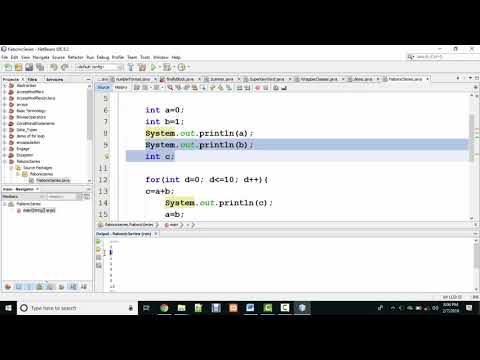 Fibonacci Series FOR LOOP IN JAVA || AMJAD ALI || IN HINDI/URDU - YouTube