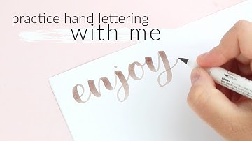 Hand Letter With Me | Practice Brush Lettering in Real-Time! | CALLIGRAPHY COMPILATION