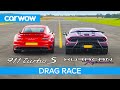 Lamborghini Huracan Performante v Porsche 911 Turbo S - DRAG RACE, ROLLING RACE & BRAKE TEST