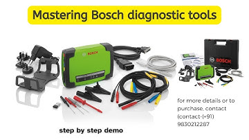 Mastering BOSCH Diagnostic Tools: A Step-by-Step Demo
