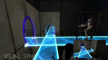 Portal 2 Chapter 3 Part 2 co-op game play