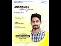 Australia Visa Approved with 25% Scholarship 🎓 | Eshrak Ahamed | CQUniversity Melbourne