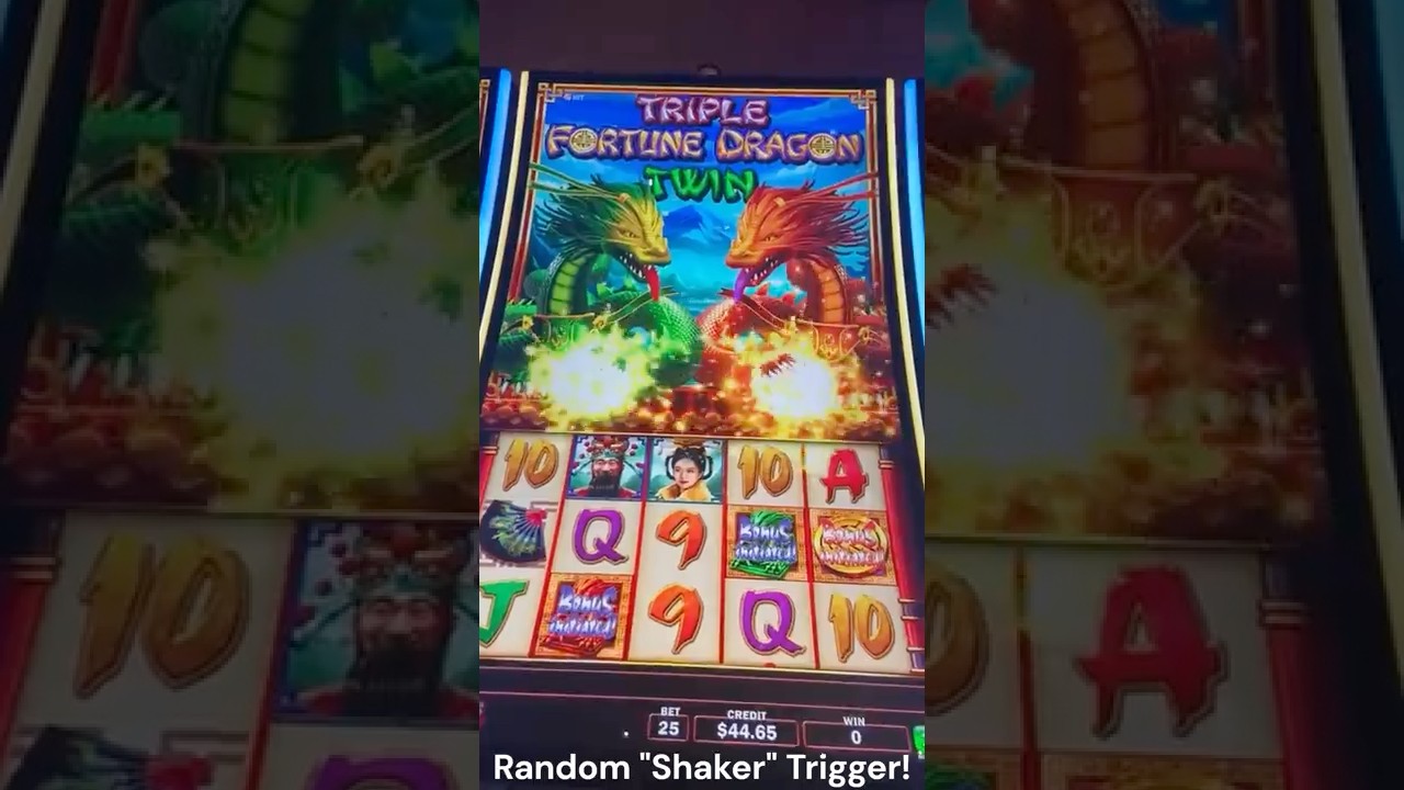 Huge Win! Full Random "Shaker" Bonus on New Triple Fortune Dragon Twin on $0.25 Bet!