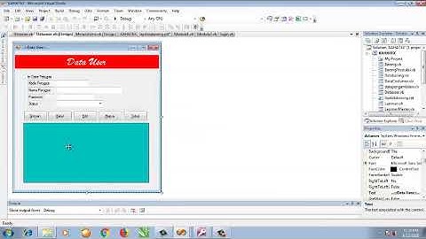 VB.NET :  BELAJAR PEMROGRAMAN (aplikasi digital printing PART 1, pembuatan Form Data User . VB.NET