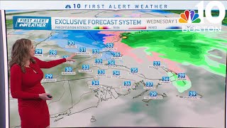 Wednesday is the warmest day this week in Boston