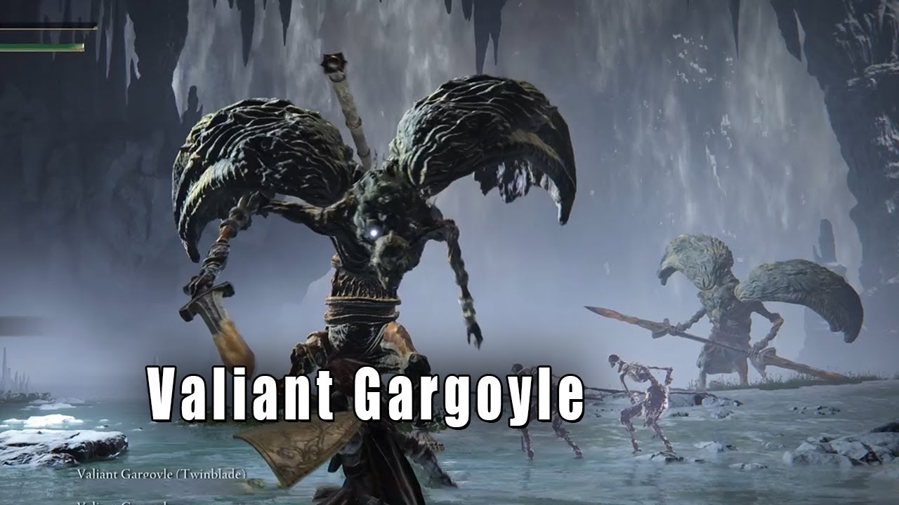 Elden Ring 🏆 Valiant Gargoyle Boss Fight YouTube
