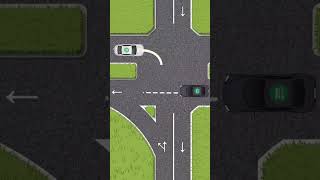🚗 Cross Intersections the Safe Way | Smart Tips for Beginner Drivers #driving #tips #shorts #youtube