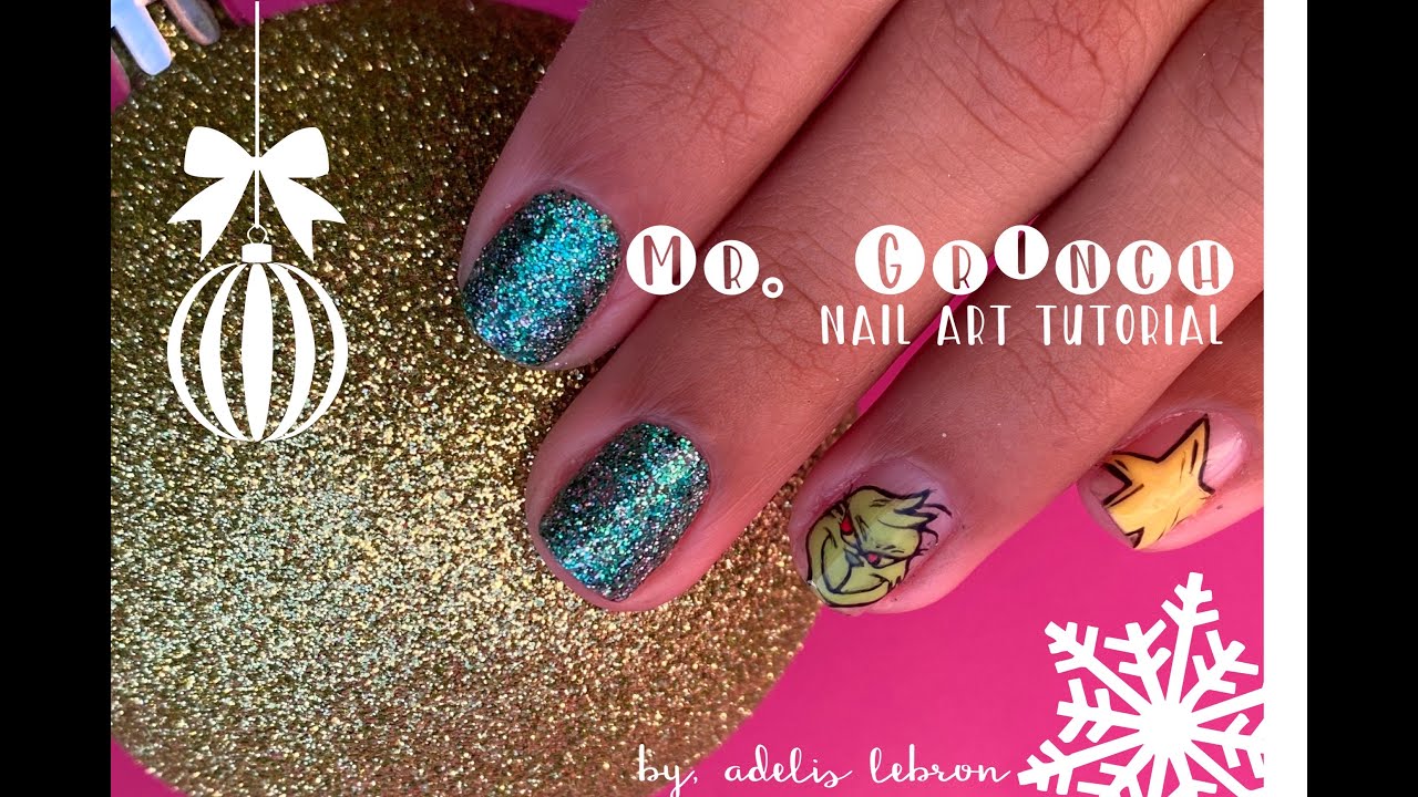 1. 4D Grinch Nail Art Tutorial - wide 4