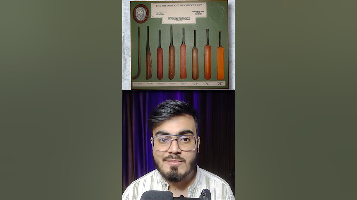 History of cricket bats! #cricket