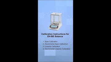 How to perform calibration on EH-BE precision balance