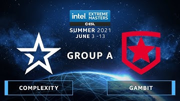 CS:GO - Complexity vs. Gambit [Vertigo] Map 3 - IEM Summer 2021 - Group A