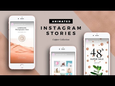 ANIMATED Copper Instagram Stories, a Social Media Template by Ruby&Heart Studio (Thumbnail 4 of 9)