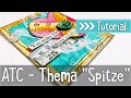 ATC gestalten | Thema "Spitze" | ATC-Tausch | Gelli Plate | Tutorial | Deutsch