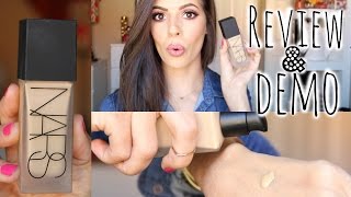 NARS ALL DAY LUMINOUS WEIGHTLESS FOUNDATION REVIEW & DEMO | Pale acne prone skin