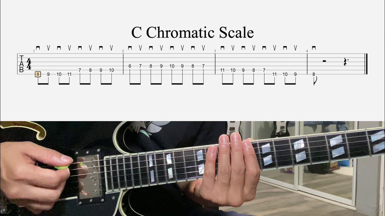 C Chromatic Scale / Guitar Lesson / Tabs YouTube