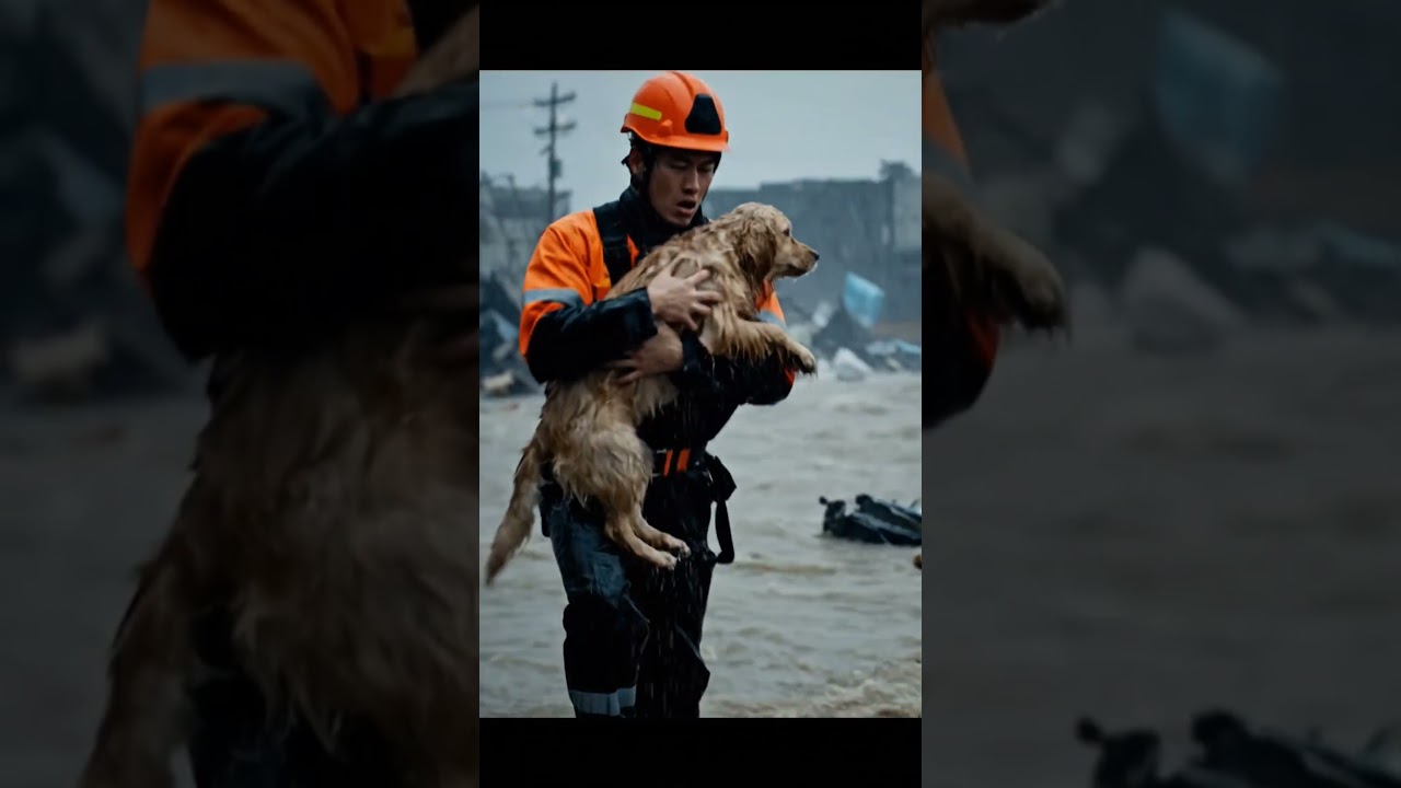 Puppy Faces the Storm — A Real Rescue Moment ❣️ 