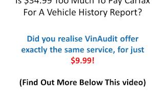VinAudit: Vehicle History Report