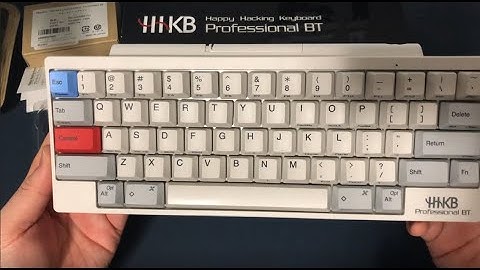 Happy Hacking Keyboard (HHKB) Professional BT Sub PBT Unboxing