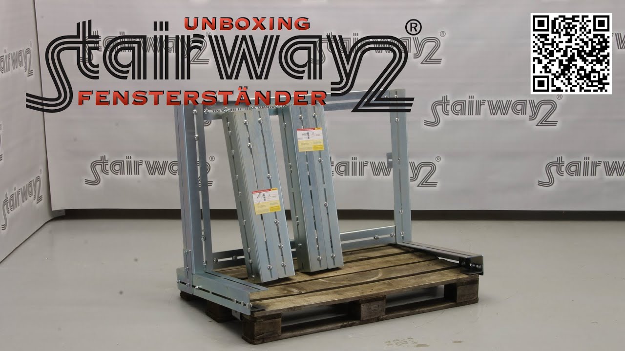 Unboxing Fenstergestell Glasgestell Transportgestell Fensterbock Glastransport - Fenstertransport