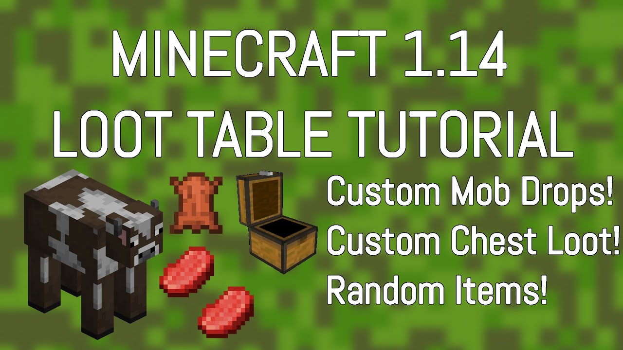 Loot Table Tutorial Minecraft 1 16 Custom Mob Drops And Chest Loot Youtube