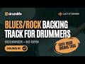 Beginner Drum Backing Track | With Drums | Blues Rock | 85 BPM | Visual Drum Tabs | Lay It Down
