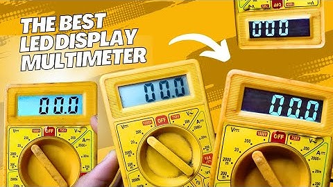 change your old multimeter display into LED glowing display - LED display multimeter