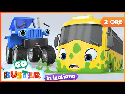 Buster Bloccato Nello slime! | Go Buster in Italiano 🚌 - Cartoni animati per bambini - 2 ore