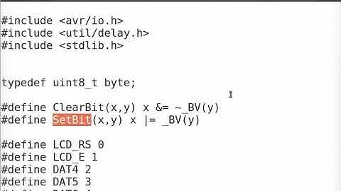 Interfacing LCD through AVR-GCC programming - Manipuri