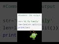 Python quiz || Day 14                                       Comment your output #coding #python