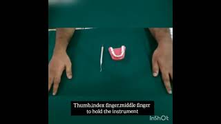 Modified pen grasp