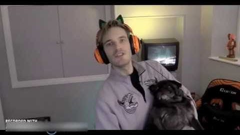 pewdiepie abusing his dog for 1 minute and 35 seconds
