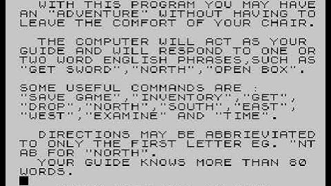 Adventure (by Bug Byte) (ZX81)