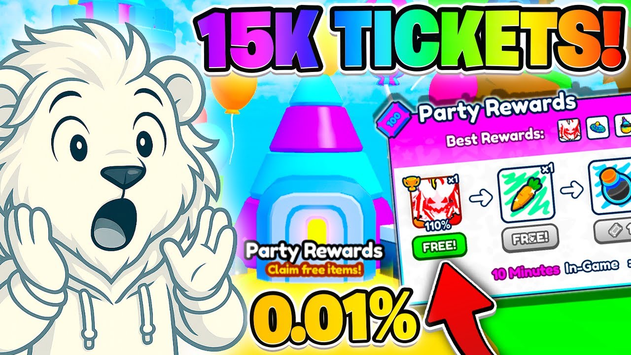 🥳 I Spent 15,000 PARTY TICKETS And GOT THIS… In Rebirth Champions ULTIMATE (Roblox)
