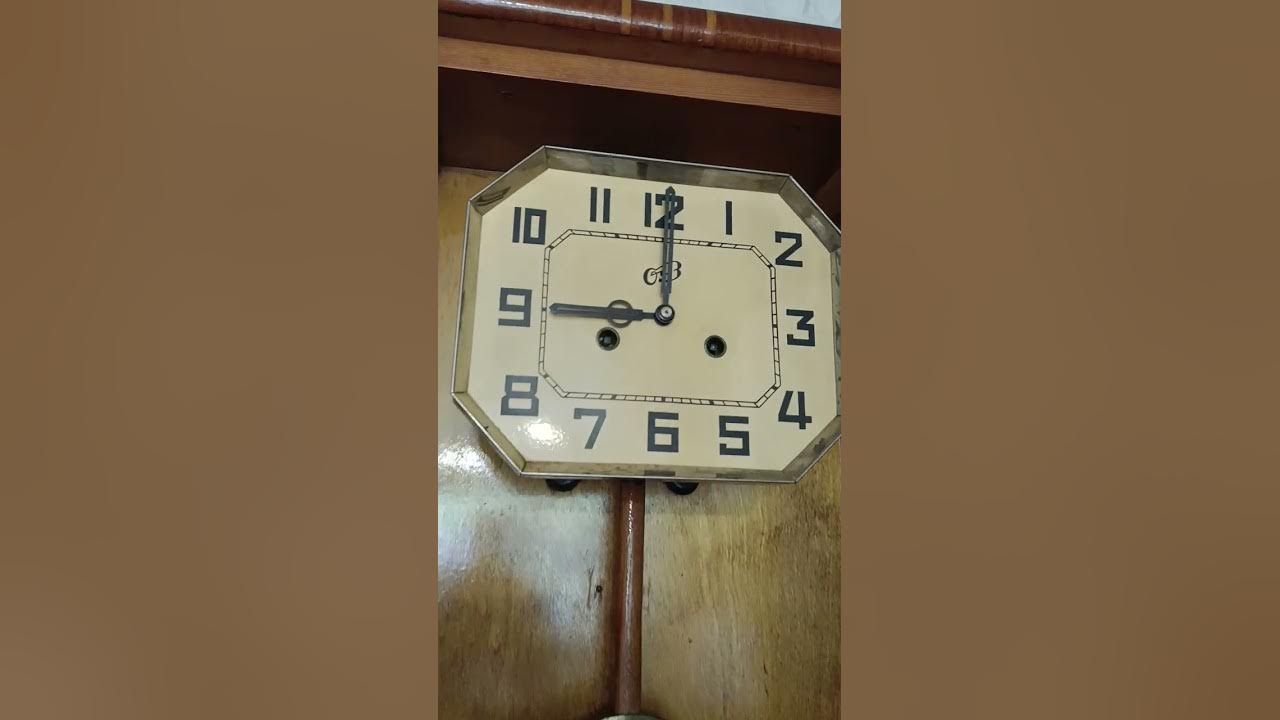 часы настенные очз 58 год. - YouTube