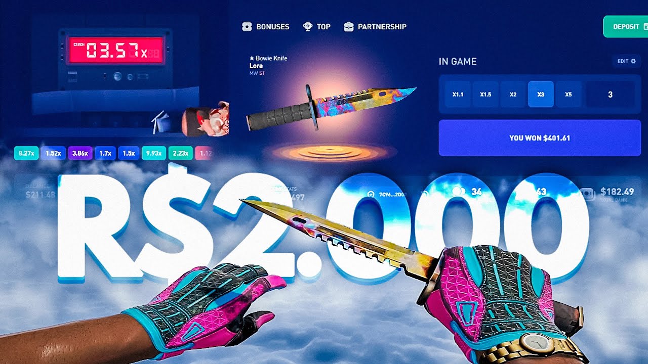 Ganhei uma FACA de R$2.000 "de GRAÇA" no CSGO 🤑