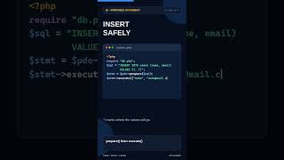 PHP for Beginners | Lesson 33: Insert Data into MySQL #shorts  #phptutorial #learnphp #php