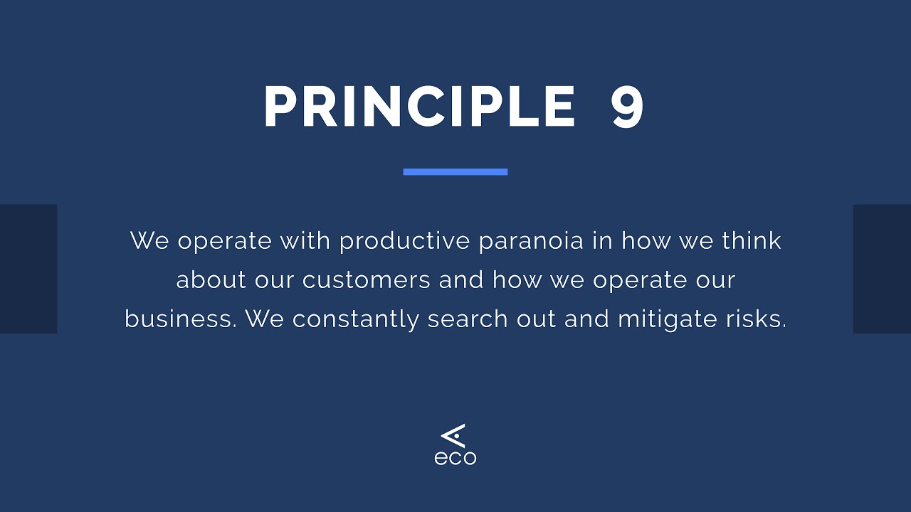 Principle 9 - Eco's Core Principles - YouTube