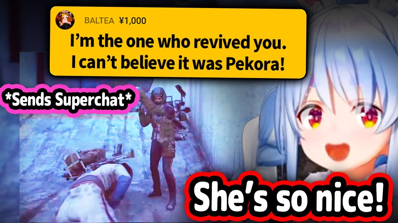 Female Player Revives Pekora and Sends Her Superchat On Stream In Arc Raiders【Hololive】