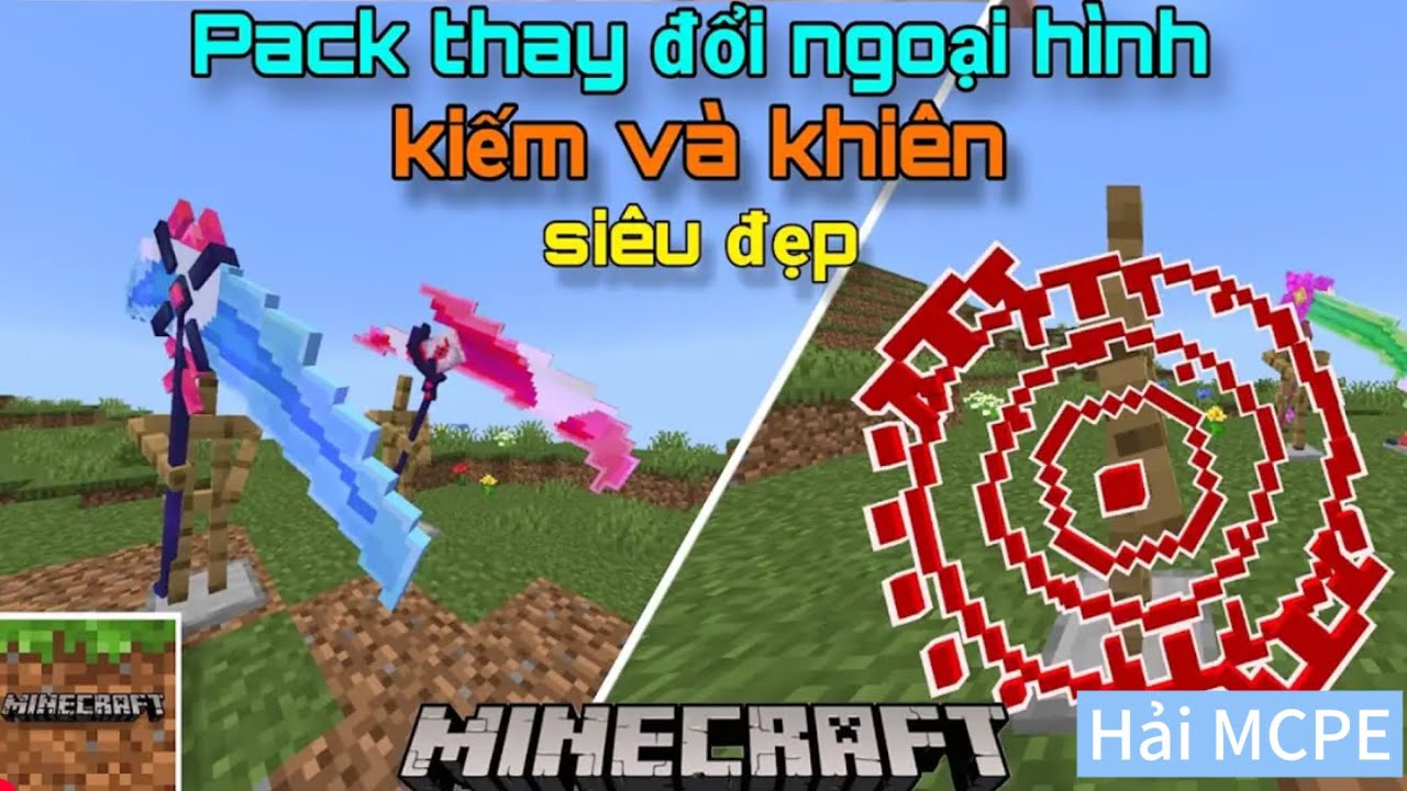 mod thay đổi ngoại hình kiếm và khiên siêu đẹp - YouTube