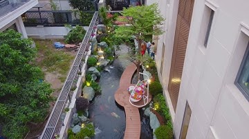 SÂN VƯỜN HỒ KOI ĐẲNG CẤP BÊN TRONG BIỆT THỰ LỚN NHẤT VINHOME CENTRALPARK - ZIONS LANDSCAPE