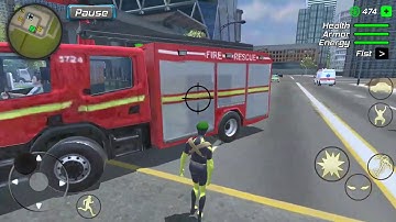 Rope Frog Ninja Hero - Strange Gangster Vegas - ROBOT FIGHT Android Gameplay 2020