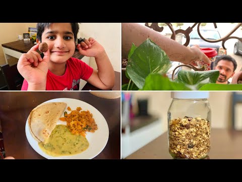 A Healthy Routine I follow || DAL Spinach curry || Homemade Stove-top Granola || Kids Protein balls