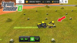 How To Make Grass Roll In Fs 18 | Fs 18 Me Ghas Ke Roll Kaise Banate Hai | Fs 18 Gameplay | Timlapse screenshot 4