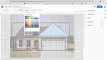 Creating a Front Elevation Drawing from a house photo using Google Drawings Part 2