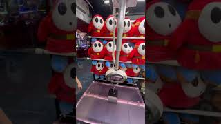 Shy Guy Plush Win from the UFO Catcher Hook