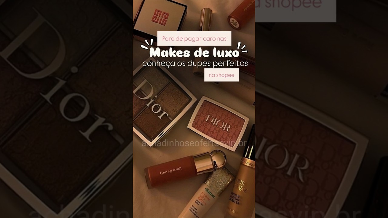 Maquiagens de luxo que achei du.pe na shopee 