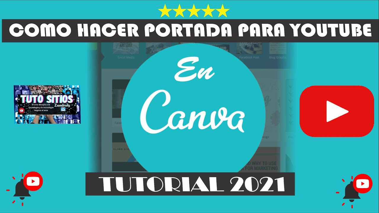 Cómo Hacer Una Portada Para YouTube en Canva 2021 - YouTube
