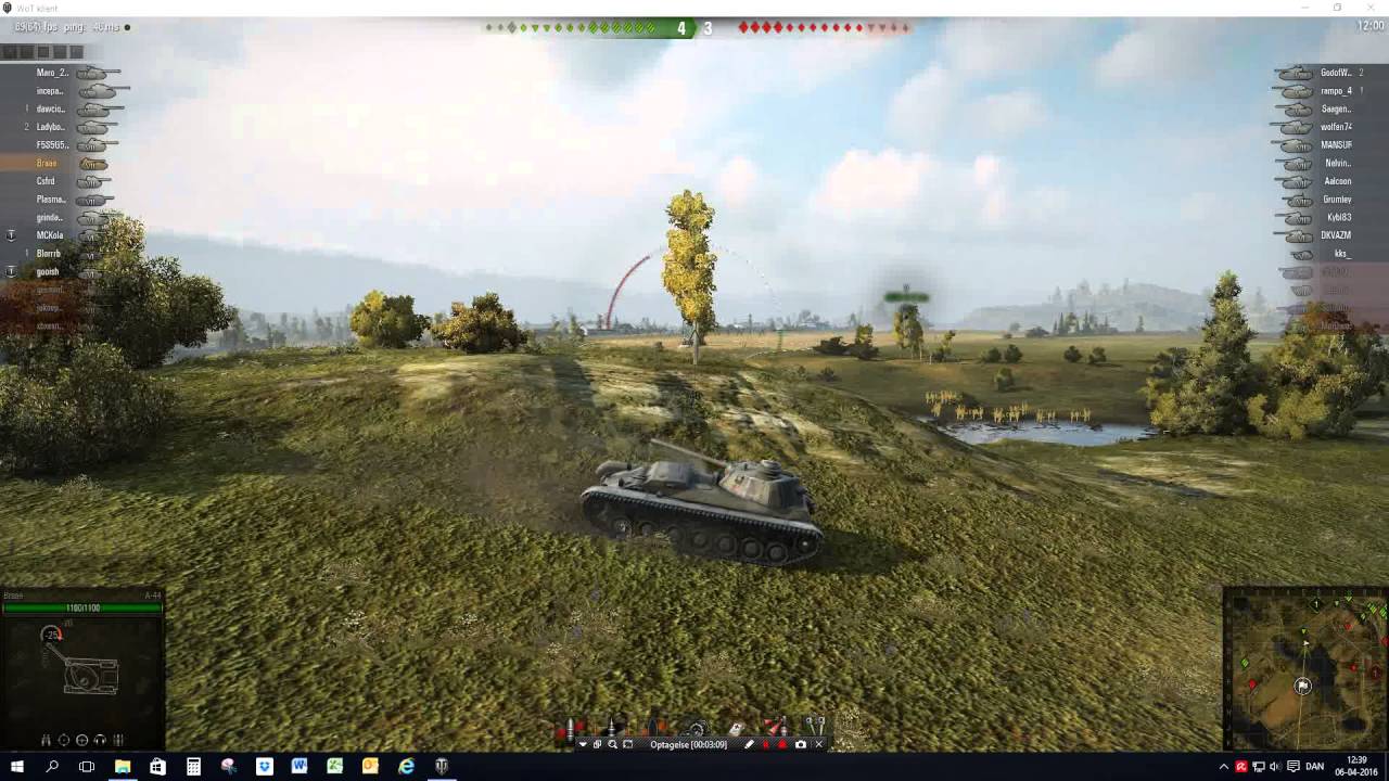 WOT A-44, Master Badge in a tier 8 game