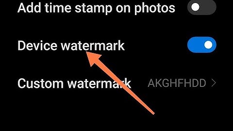 camera device watermark on off kaise kare redmi k20 pro, how to on off device watermark redmi k20 pr